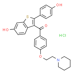 ChemSpider 2D Image | Raloxifene HCl | C28H28ClNO4S