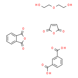 ChemSpider 2D Image | furan-2,5-dione; 2-(2-hydroxyethoxy)ethanol; isobenzofuran-1,3-dione; isophthalic acid | C24H22O13