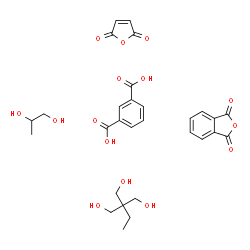 ChemSpider 2D Image | 2-ethyl-2-(hydroxymethyl)propane-1,3-diol; furan-2,5-dione; isobenzofuran-1,3-dione; isophthalic acid; propane-1,2-diol | C29H34O15