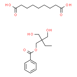 ChemSpider 2D Image | Nonanedioic acid - 2,2-bis(hydroxymethyl)butyl benzoate (1:1) | C22H34O8