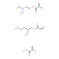 ChemSpider 2D Image | 2-diethylaminoethyl 2-methylprop-2-enoate; 2-ethylhexyl prop-2-enoate; methyl 2-methylprop-2-enoate | C26H47NO6