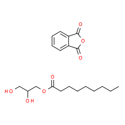 ChemSpider 2D Image | 2,3-Dihydroxypropyl nonanoate - 2-benzofuran-1,3-dione (1:1) | C20H28O7