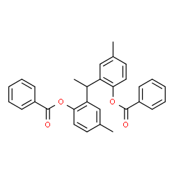 ChemSpider 2D Image | 1,1-Ethanediylbis-4-methyl-2,1-phenylene dibenzoate | C30H26O4