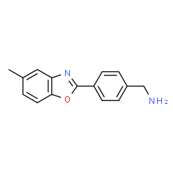 ChemSpider 2D Image | 1-[4-(5-Methyl-1,3-benzoxazol-2-yl)phenyl]methanamine | C15H14N2O
