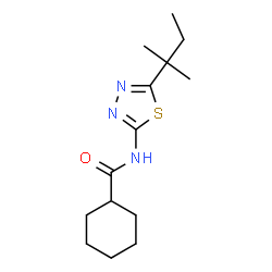 ChemSpider 2D Image | N-[5-(2-Methyl-2-butanyl)-1,3,4-thiadiazol-2-yl]cyclohexanecarboxamide | C14H23N3OS