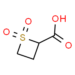 ChemSpider 2D Image | 2-Thietanecarboxylic acid 1,1-dioxide | C4H6O4S