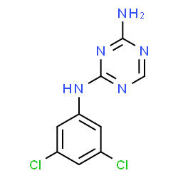 ChemSpider 2D Image | N-(3,5-Dichlorophenyl)-1,3,5-triazine-2,4-diamine | C9H7Cl2N5