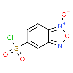 ChemSpider 2D Image | 2,1,3-Benzoxadiazole-5-sulfonyl chloride 1-oxide | C6H3ClN2O4S