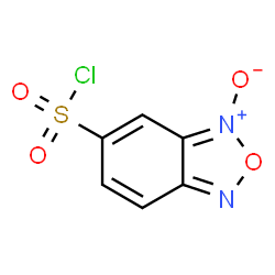 ChemSpider 2D Image | 2,1,3-Benzoxadiazole-5-sulfonyl chloride 3-oxide | C6H3ClN2O4S