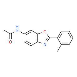 ChemSpider 2D Image | N-[2-(2-Methylphenyl)-1,3-benzoxazol-6-yl]acetamide | C16H14N2O2