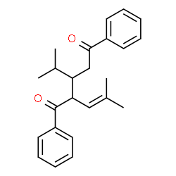 ChemSpider 2D Image | 3-Isopropyl-2-(2-methyl-1-propenyl)-1,5-diphenyl-1,5-pentanedione | C24H28O2