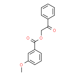 ChemSpider 2D Image | 2-Oxo-2-phenylethyl 3-methoxybenzoate | C16H14O4