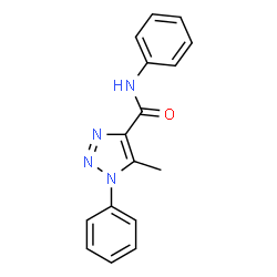 ChemSpider 2D Image | 5-Methyl-N,1-diphenyl-1H-1,2,3-triazole-4-carboxamide | C16H14N4O