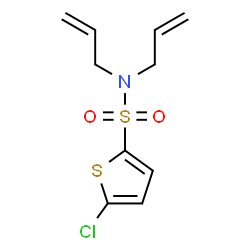 ChemSpider 2D Image | N,N-Diallyl-5-chloro-2-thiophenesulfonamide | C10H12ClNO2S2