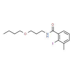 ChemSpider 2D Image | N-(3-Butoxypropyl)-2-iodo-3-methylbenzamide | C15H22INO2