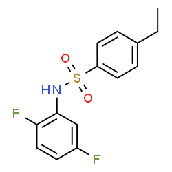 ChemSpider 2D Image | N-(2,5-Difluorophenyl)-4-ethylbenzenesulfonamide | C14H13F2NO2S