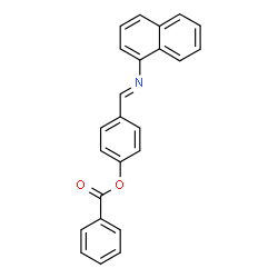 ChemSpider 2D Image | 4-[(E)-(1-Naphthylimino)methyl]phenyl benzoate | C24H17NO2