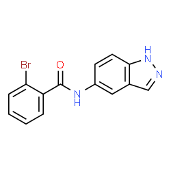 ChemSpider 2D Image | 2-Bromo-N-(1H-indazol-5-yl)benzamide | C14H10BrN3O