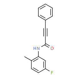 ChemSpider 2D Image | N-(5-Fluoro-2-methylphenyl)-3-phenyl-2-propynamide | C16H12FNO