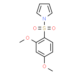 ChemSpider 2D Image | 1-[(2,4-Dimethoxyphenyl)sulfonyl]-1H-pyrrole | C12H13NO4S