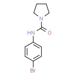 ChemSpider 2D Image | N-(4-Bromophenyl)-1-pyrrolidinecarboxamide | C11H13BrN2O