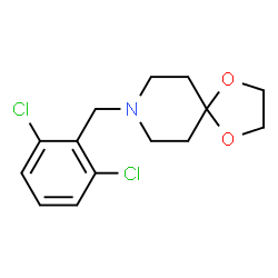 ChemSpider 2D Image | 8-(2,6-Dichlorobenzyl)-1,4-dioxa-8-azaspiro[4.5]decane | C14H17Cl2NO2