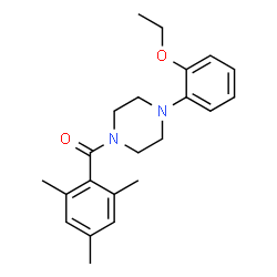 ChemSpider 2D Image | [4-(2-Ethoxyphenyl)-1-piperazinyl](mesityl)methanone | C22H28N2O2