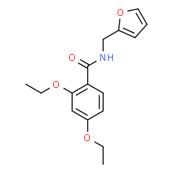 ChemSpider 2D Image | 2,4-Diethoxy-N-(2-furylmethyl)benzamide | C16H19NO4