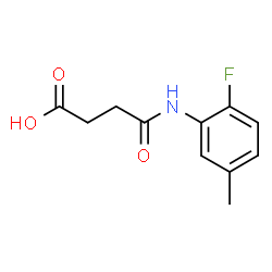 ChemSpider 2D Image | 3-[(2-fluoro-5-methylphenyl)carbamoyl]propanoic acid | C11H12FNO3