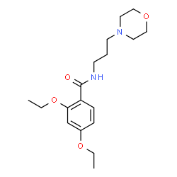 ChemSpider 2D Image | 2,4-Diethoxy-N-[3-(4-morpholinyl)propyl]benzamide | C18H28N2O4