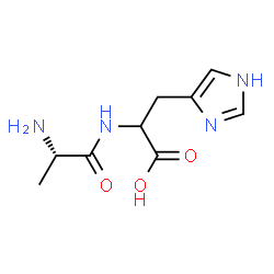 ChemSpider 2D Image | L-Alanylhistidine | C9H14N4O3