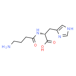 ChemSpider 2D Image | N-(4-Aminobutanoyl)-D-histidine | C10H16N4O3