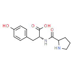 ChemSpider 2D Image | Prolyl-D-tyrosine | C14H18N2O4