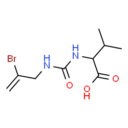 ChemSpider 2D Image | N-[(2-Bromo-2-propen-1-yl)carbamoyl]valine | C9H15BrN2O3