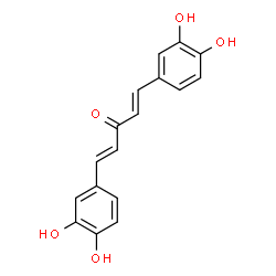 ChemSpider 2D Image | (1E,4E)-1,5-Bis(3,4-dihydroxyphenyl)-1,4-pentadien-3-one | C17H14O5