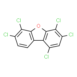 ChemSpider 2D Image | 1,3,4,6,7-PENTACHLORODIBENZOFURAN | C12H3Cl5O