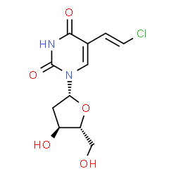 ChemSpider 2D Image | (E)-2'-Deoxy-5-(2-chlorovinyl)uridine | C11H13ClN2O5