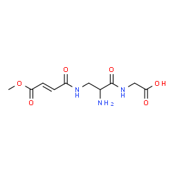 ChemSpider 2D Image | 3-{[(2E)-4-Methoxy-4-oxo-2-butenoyl]amino}alanylglycine | C10H15N3O6