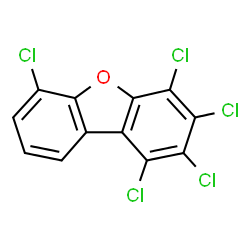 ChemSpider 2D Image | PENTACHLORODIBENZOFURAN | C12H3Cl5O