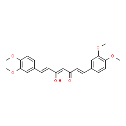 ChemSpider 2D Image | Dimethylcurcumin 4Z-enol | C23H24O6