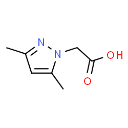 ChemSpider 2D Image | 3,5-Dimethyl-1H-pyrazole-1-acetic acid | C7H10N2O2