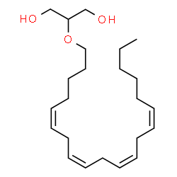 ChemSpider 2D Image | 2-arachidonyl glyceryl ether | C23H40O3