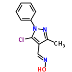 InChI=1/C11H10ClN3O/c1-8-10(7-13-16)11(12)15(14-8)9-5-3-2-4-6-9/h2-7,16H,1H3/b13-7+