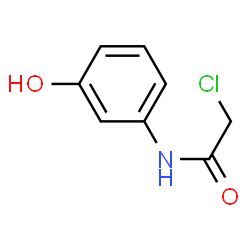 ChemSpider 2D Image | 2-Chloro-N-(3-hydroxyphenyl)acetamide | C8H8ClNO2
