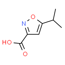 ChemSpider 2D Image | 5-Isopropylisoxazole-3-carboxylic acid | C7H9NO3