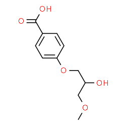 ChemSpider 2D Image | 4-(2-Hydroxy-3-methoxypropoxy)benzoic acid | C11H14O5