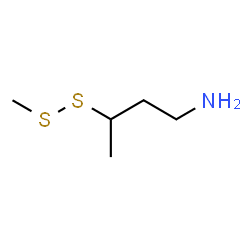 ChemSpider 2D Image | 3-(Methyldisulfanyl)-1-butanamine | C5H13NS2