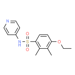 ChemSpider 2D Image | 4-Ethoxy-2,3-dimethyl-N-(4-pyridinyl)benzenesulfonamide | C15H18N2O3S