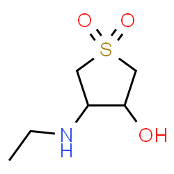 ChemSpider 2D Image | 4-(Ethylamino)tetrahydro-3-thiopheneol 1,1-dioxide | C6H13NO3S