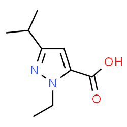 ChemSpider 2D Image | 2-ETHYL-5-ISOPROPYLPYRAZOLE-3-CARBOXYLIC ACID | C9H14N2O2